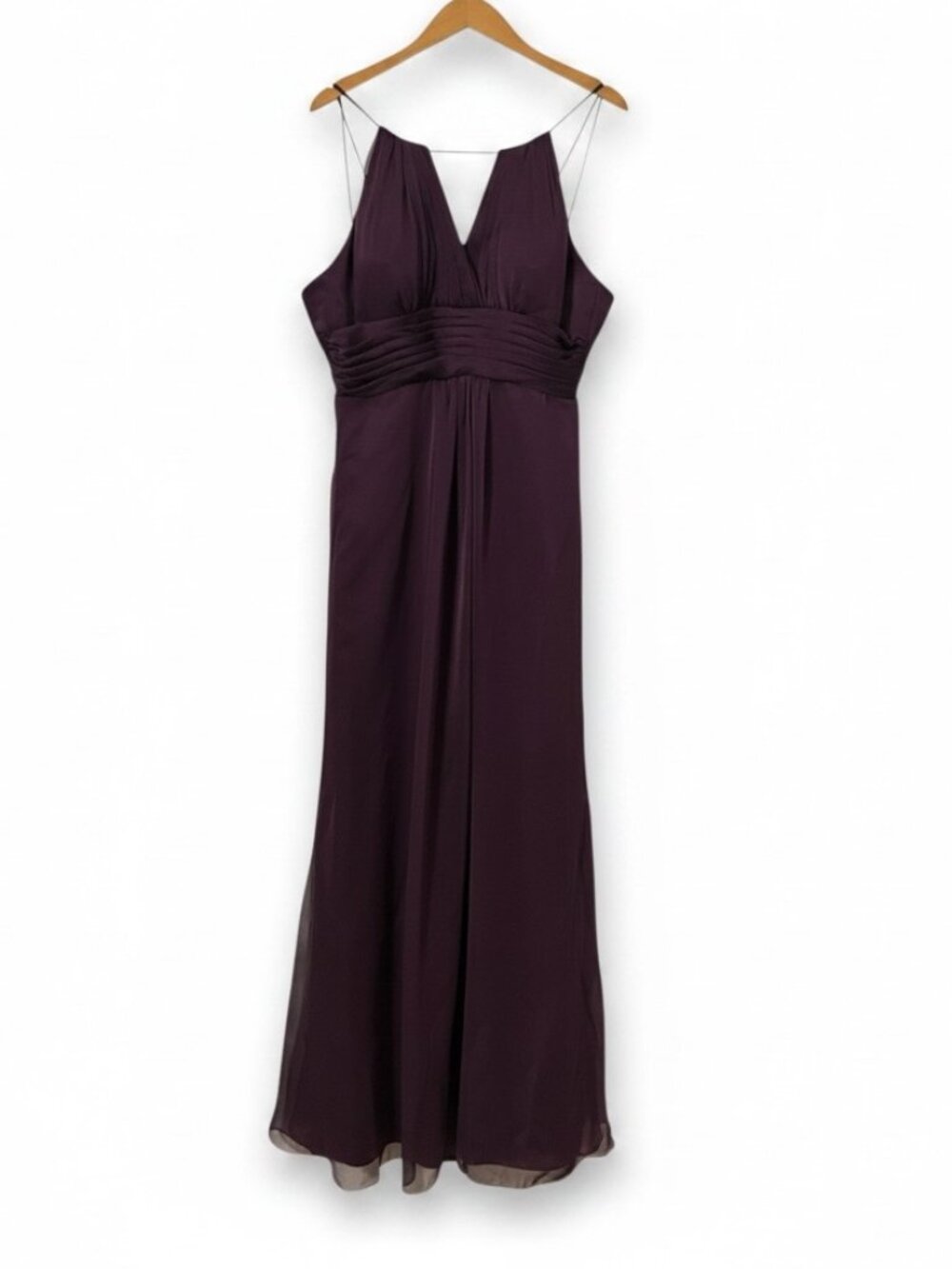 Belsoie Dress Polyester Purple Size 10 Long Maxi Formal Evening Party Gown
